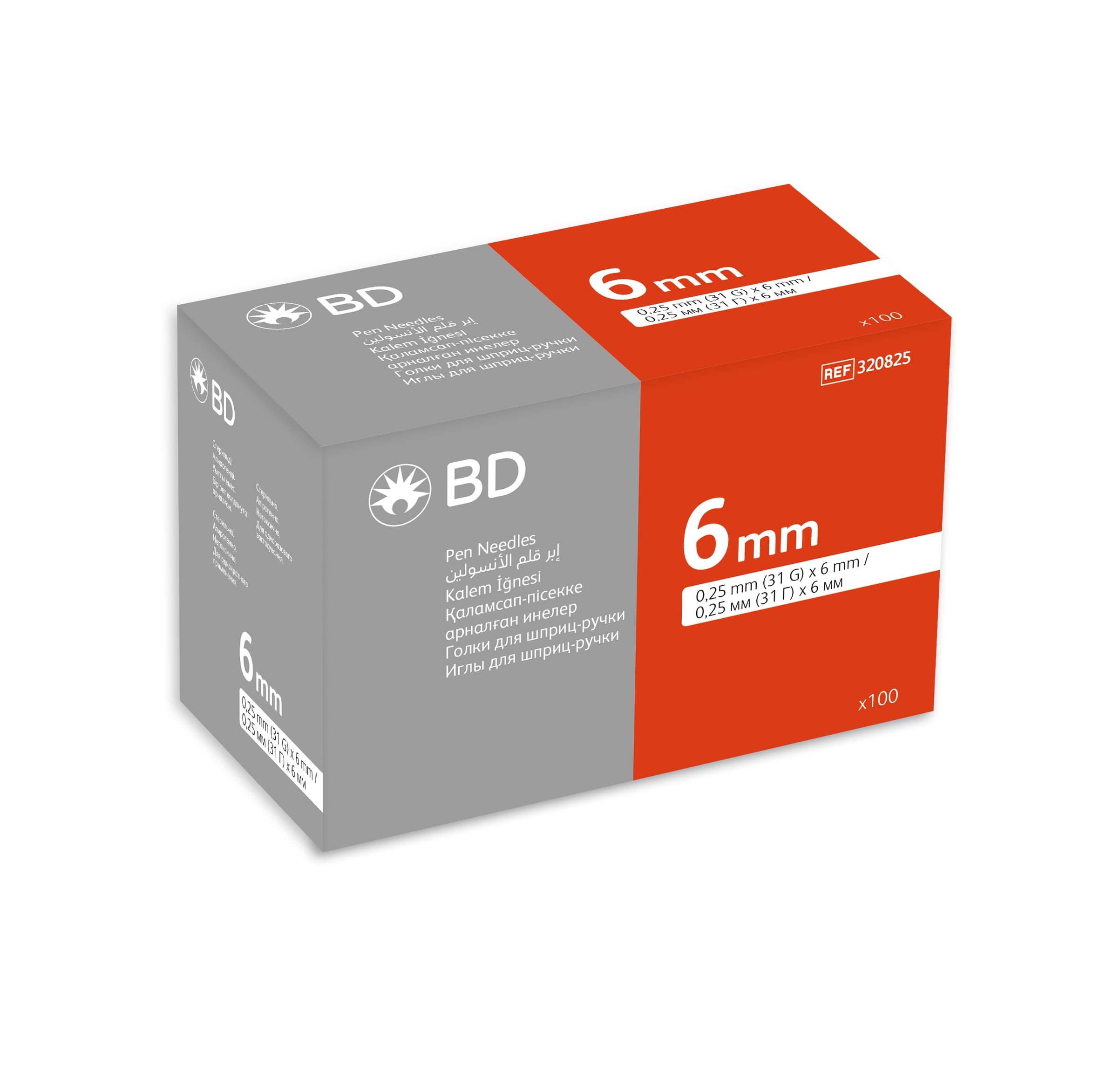 BD Tm Kalem iğnesi 31G x 6 mm