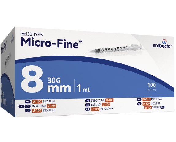 Micro-Fine Plus U-100 insülin Enjektörü 1 ml