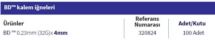 bd tm kalem iğnesi